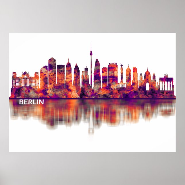 Berlin Germany Skyline Poster (Front)