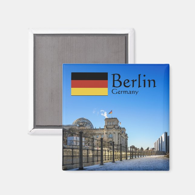 Berlin Germany Souvenir  Magnet (Front/Back)