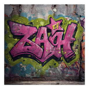 Berlin Germany Street Graffiti Vintage Poster