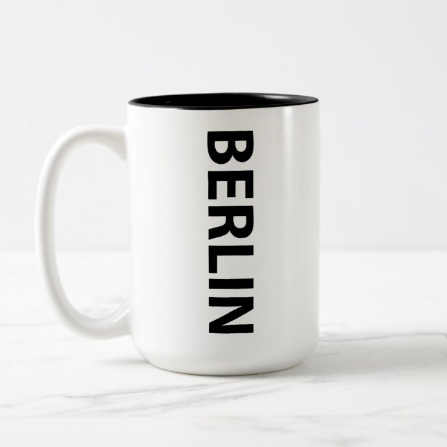 Berlin Germany Two-Tone Coffee Mug (Left)