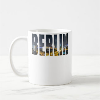 Berlin Germany Urban Skyline Photography Font Coffee Mug