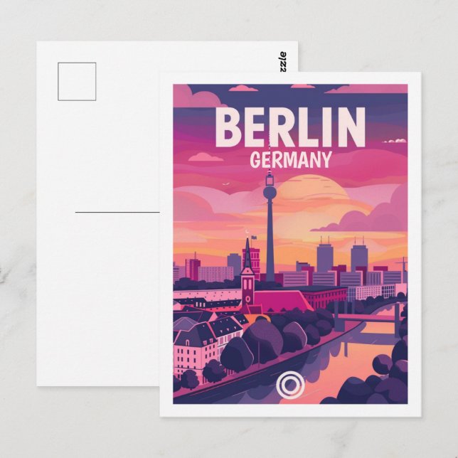 Berlin Germany Vintage Famous Travel Place Postcard (Front/Back)