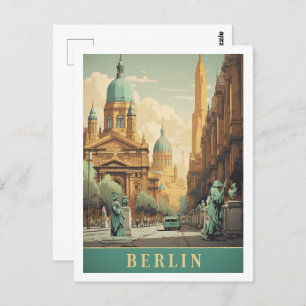 Berlin Germany Vintage Famous Travel Place Postcard