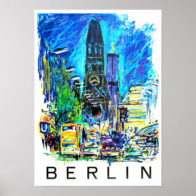 Berlin Germany vintage travel Poster (Front)