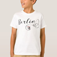 Berlin Heart T-Shirt, Germany, Berlin Flag