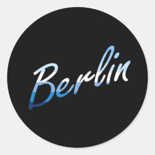 Berlin in MLM Gay-Pride Colors Classic Round Sticker