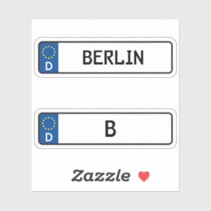 Berlin kennzeichen, German Car License Plate