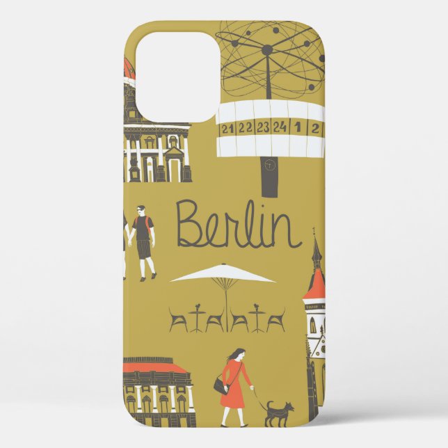Berlin landmarks and monuments Case-Mate iPhone case (Back)