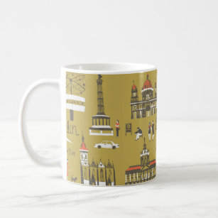 Berlin landmarks and monuments coffee mug