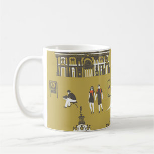 Berlin Landmarks, Monumental Illustration. Coffee Mug