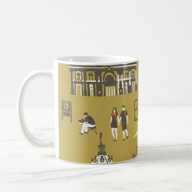 Berlin Landmarks, Monumental Illustration. Coffee Mug (Left)