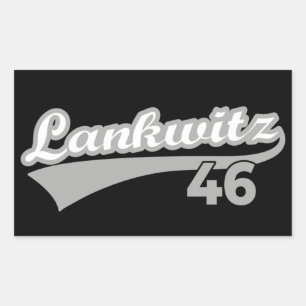 Berlin Lankwitz 46 Classic City Number Rectangular Sticker