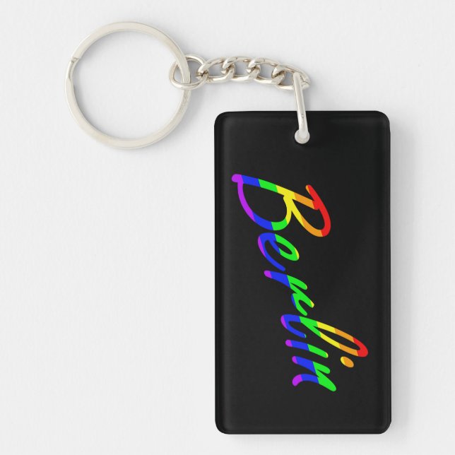 Berlin | LGBTQ+ Pride Key Ring (Front)