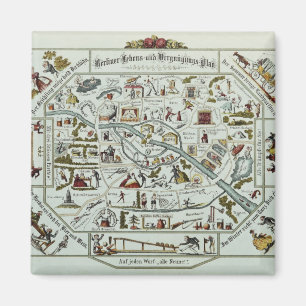 Berlin living and amusement plan magnet