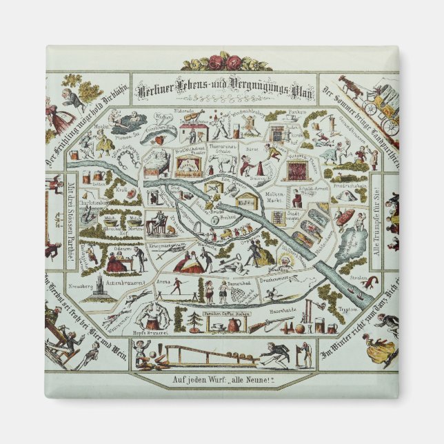 Berlin living and amusement plan magnet (Front)