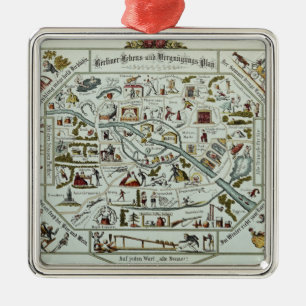 Berlin living and amusement plan metal tree decoration