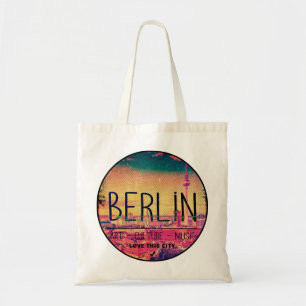Berlin, Love This City series, circle Tote Bag