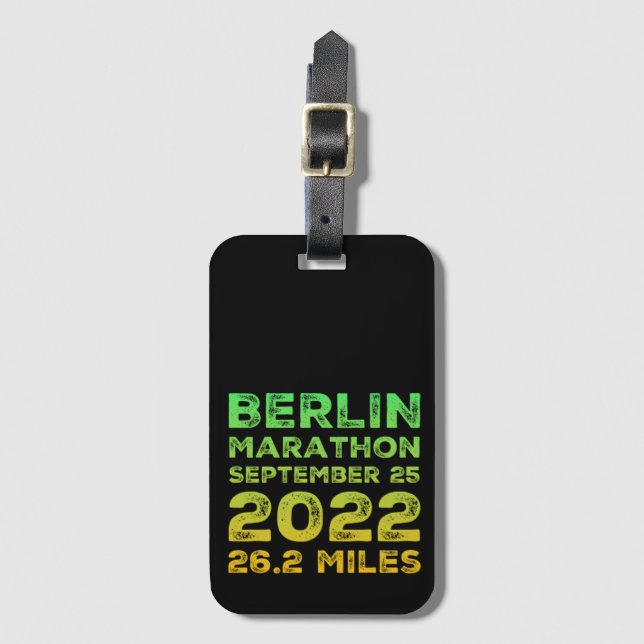 Berlin Marathon 2022 Luggage Tags (Front Vertical)