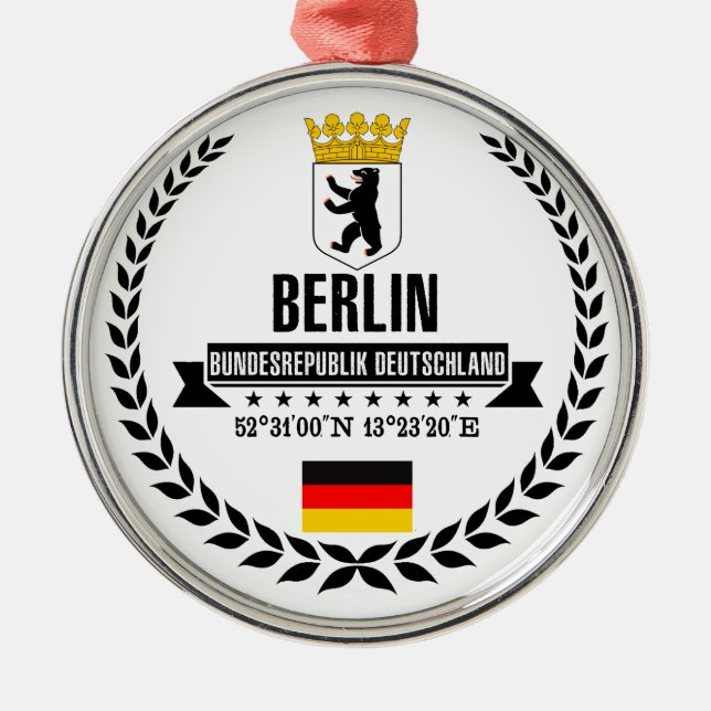 Berlin Metal Tree Decoration (Front)
