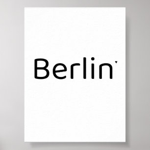 Berlin - minimalistic typography poster