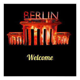 Berlin Nightlife personalised Wall Decal Poster