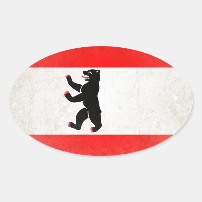 Berlin Oval Sticker (Front)