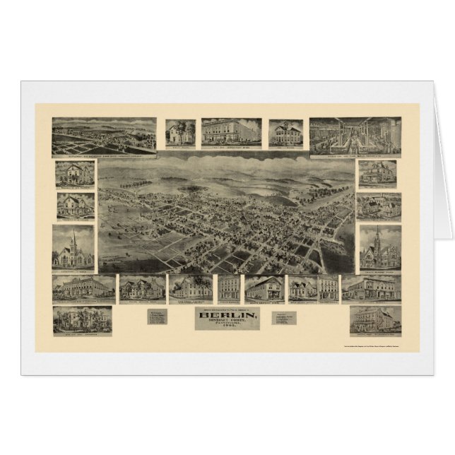 Berlin, PA Panoramic Map - 1905 (Front Horizontal)