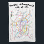 " BERLIN Rail network dishcloth ... " Tea Towel<br><div class="desc">Design: BERLIN network kitchen towel 40, 6cm x 61cm Peep up every kitchen with the new BERLIN rail network dishcloths! These durable cloths made of a polyester mixture. Not only do these machine-washable dishcloths look great, they also dry great and are long lasting! Dimensions: 40.6 cm x 61 cm 80%...</div>
