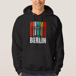 Berlin Retro Brandenburg Gate On Pariser Platz In Hoodie