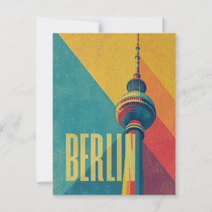 Berlin retro postcard