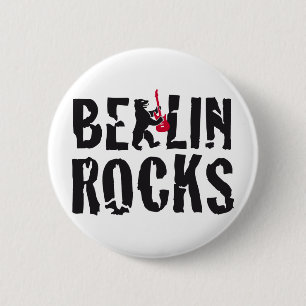 Berlin rocks 6 cm round badge