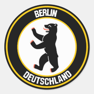 Berlin Round Emblem Classic Round Sticker
