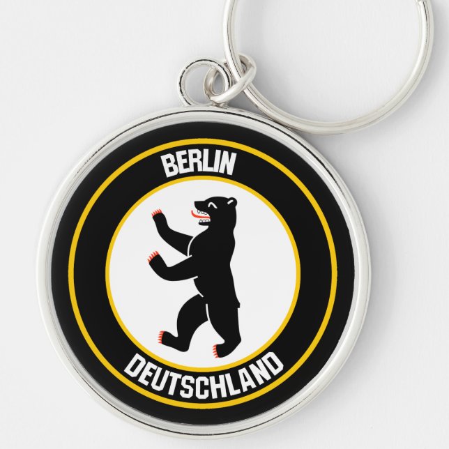 Berlin Round Emblem Key Ring (Front)