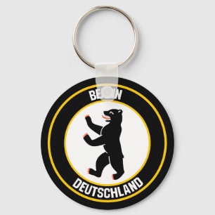 Berlin Round Emblem Key Ring