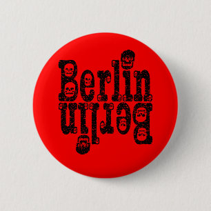 Berlin Skulls 6 Cm Round Badge