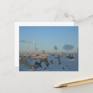 Berlin Skyline from Reichstag Dome with Frost Postcard