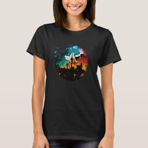 Berlin skyline TV tower Ferris wheel graffiti stre T-Shirt