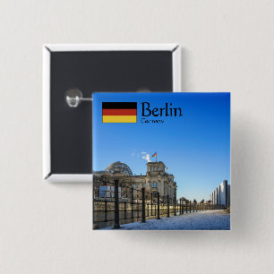 Berlin Souvenir 15 Cm Square Badge