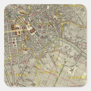 Berlin Square Sticker