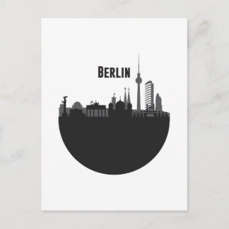 Berlin Stadt Silhouette Postcard