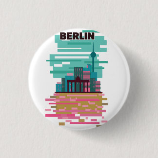 Berlin Travel poster 3 Cm Round Badge
