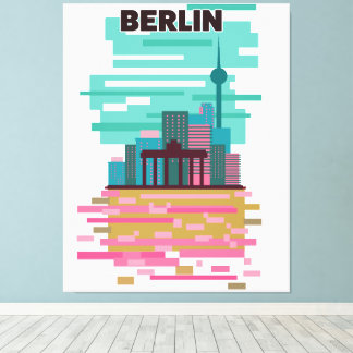 Berlin Travel poster Canvas Print