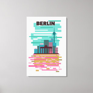 Berlin Travel poster Canvas Print