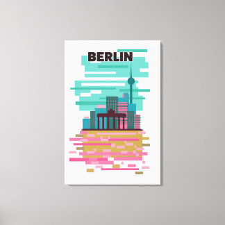 Berlin Travel poster Canvas Print