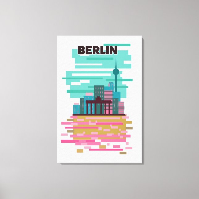 Berlin Travel poster Canvas Print (Front)