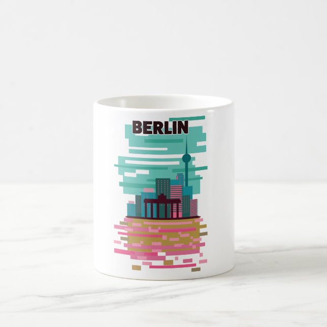 Berlin Travel poster Coffee Mug (Center)