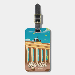 Berlin travel poster luggage tag