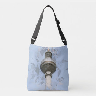 Berlin TV Tower Abstract Germany Travel Art Crossbody Bag