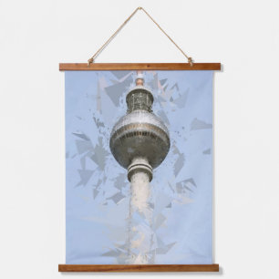 Berlin TV Tower Abstract Germany Travel Art Hanging Tapestry