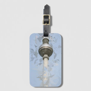 Berlin TV Tower Abstract Germany Travel Art Luggage Tag